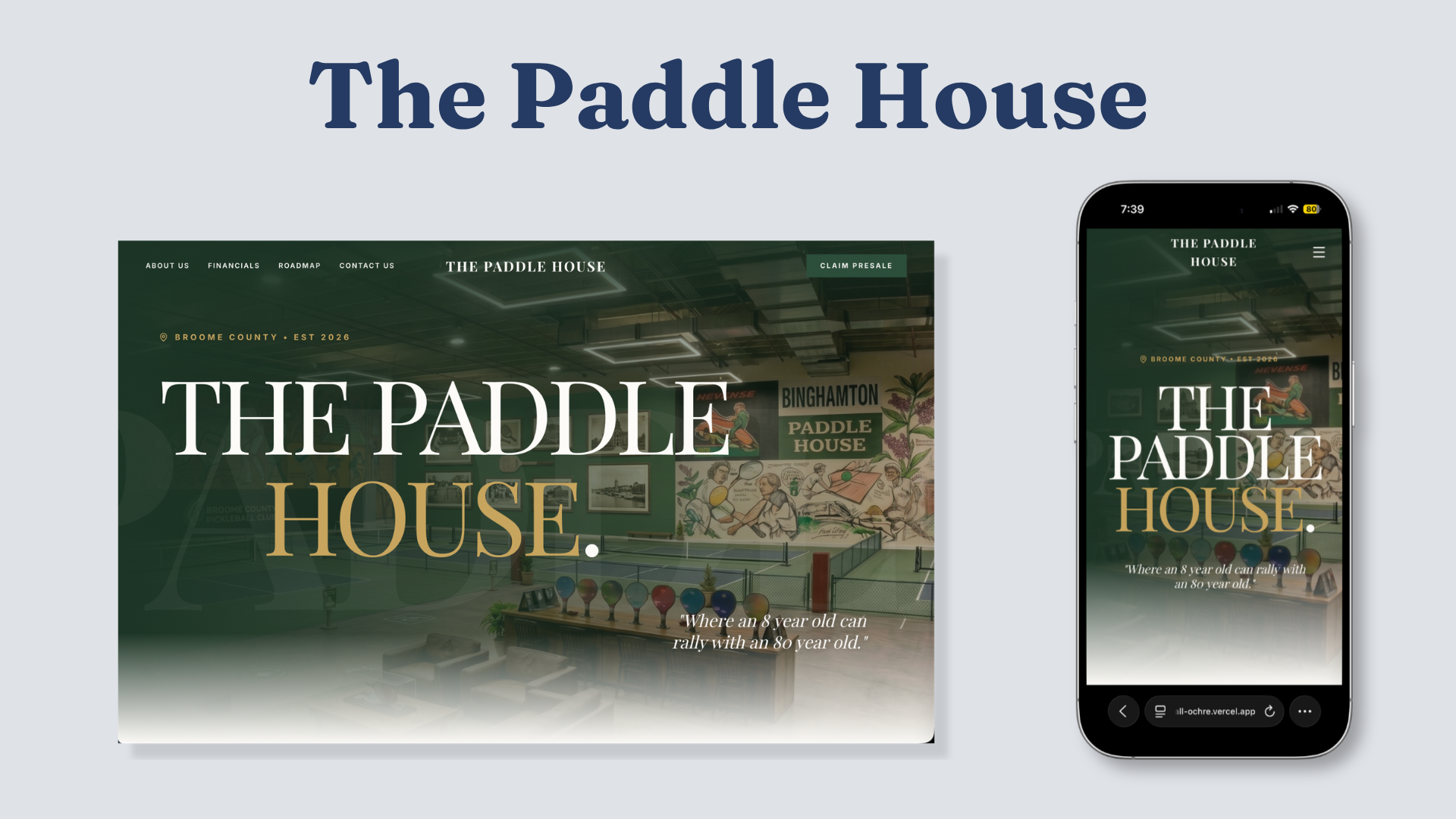 The Paddle House