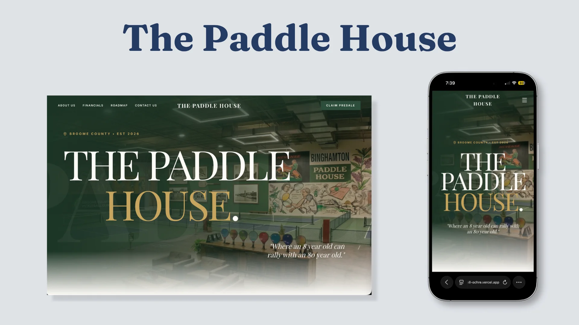 The Paddle House